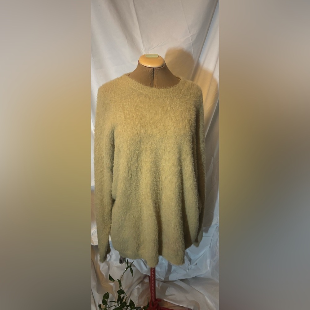 Motel Tan Fuzzy Sweater